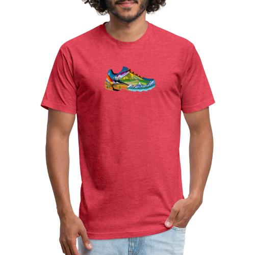 American Hiking x Abstract Hikes Apparel - Men’s Fitted Poly/Cotton T-Shirt