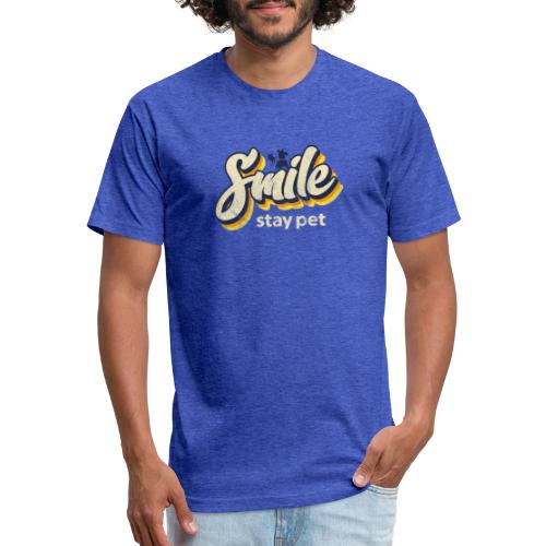 Smile at Stay - Fitted Cotton/Poly T-Shirt by Next Level