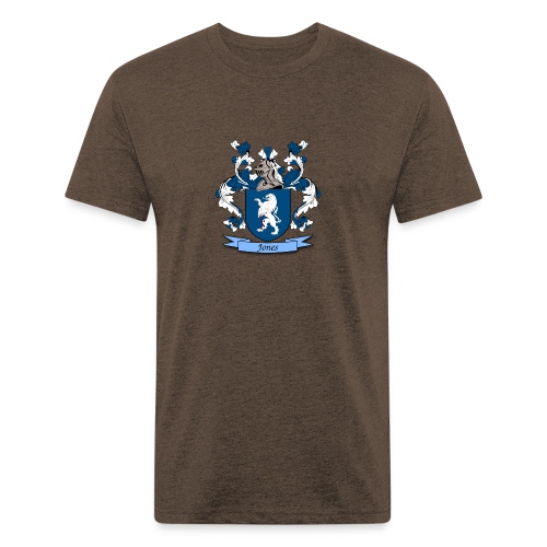 Jones Family Crest - Fitted Cotton/Poly T-Shirt by Next Level