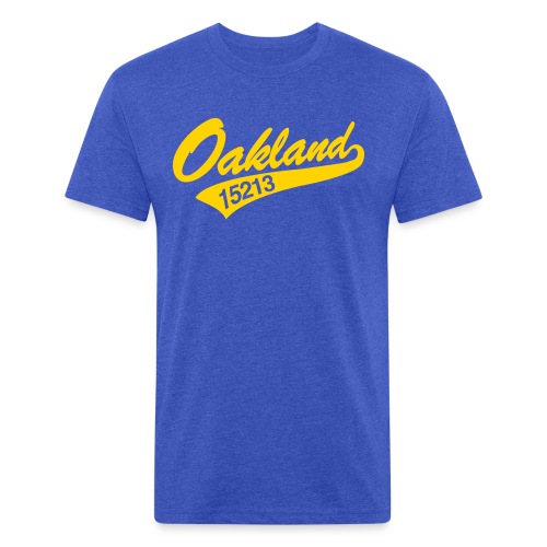 oakland script - Fitted Cotton/Poly T-Shirt by Next Level