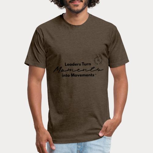 Leaders Turn Moments into Movements - Men’s Fitted Poly/Cotton T-Shirt