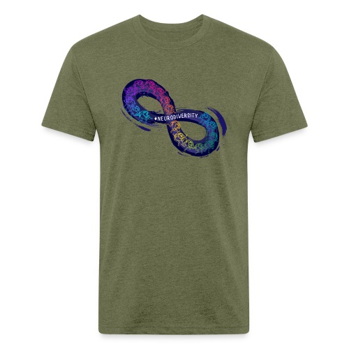 #Neurodiversity - Fitted Cotton/Poly T-Shirt by Next Level