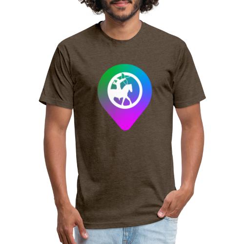 KC2Go Map Point - Fitted Cotton/Poly T-Shirt by Next Level