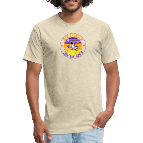 Sink the Ships | Wes Spencer Crypto - Fitted Cotton/Poly T-Shirt by Next Level