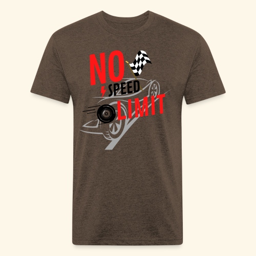nospeedlimit - Fitted Cotton/Poly T-Shirt by Next Level