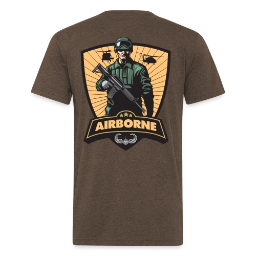 Air Assault Trooper - Fitted Cotton/Poly T-Shirt by Next Level