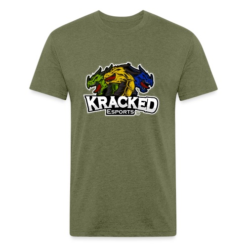 Kracked Esports Official Logo - Fitted Cotton/Poly T-Shirt by Next Level