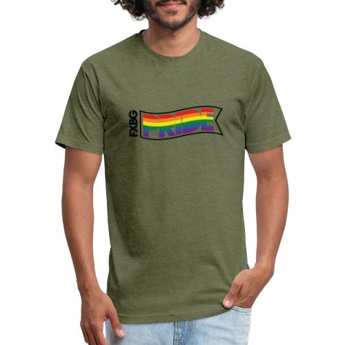 FXBG PRIDE Flag - Fitted Cotton/Poly T-Shirt by Next Level