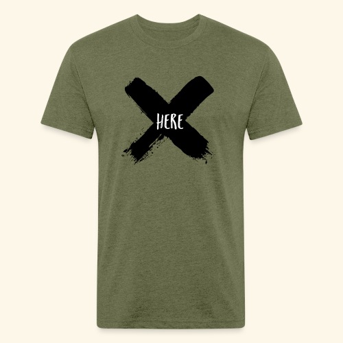 Black X - Fitted Cotton/Poly T-Shirt by Next Level
