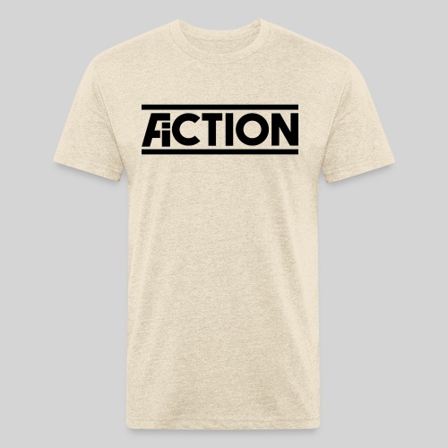 Action Fiction Logo (Black) - Fitted Cotton/Poly T-Shirt by Next Level