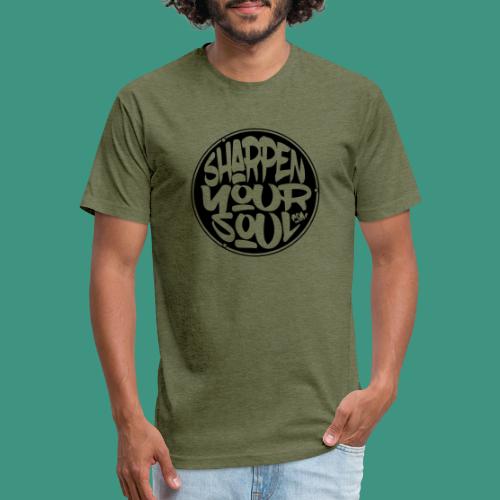 Sharpen Your Soul [DARK Circle] - Fitted Cotton/Poly T-Shirt by Next Level