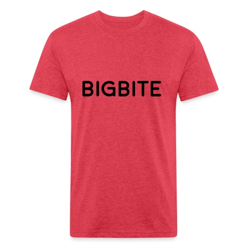 BIGBITE logo red (USE) - Fitted Cotton/Poly T-Shirt by Next Level
