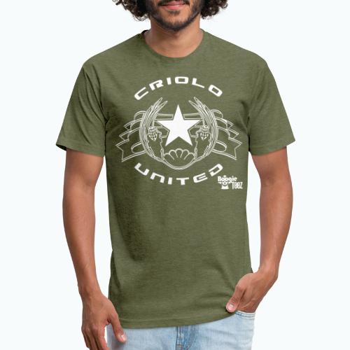 criolO_united_blk - Men’s Fitted Poly/Cotton T-Shirt