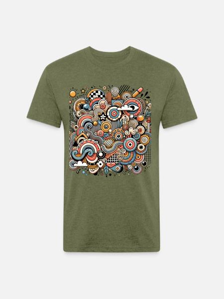 Garden of Imagination - Unisex Poly/Cotton T-Shirt - heather military green