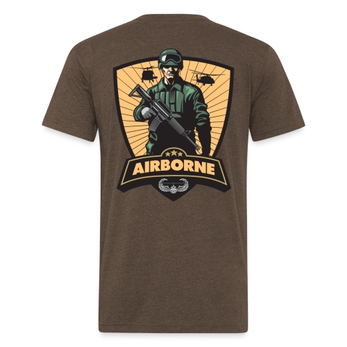 Air Assault Trooper - Men’s Fitted Poly/Cotton T-Shirt