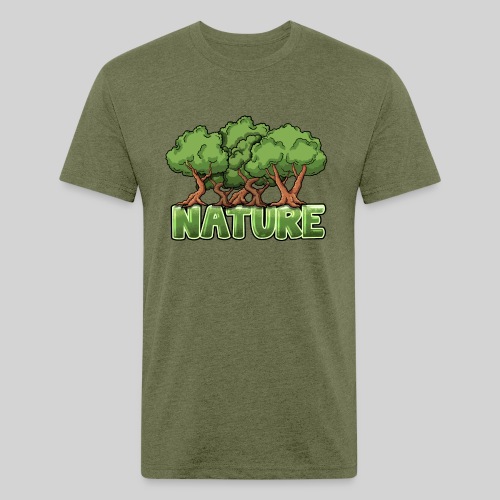 Nature - Fitted Cotton/Poly T-Shirt by Next Level