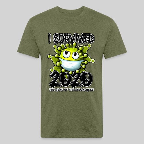 I Survived 2020 - Fitted Cotton/Poly T-Shirt by Next Level
