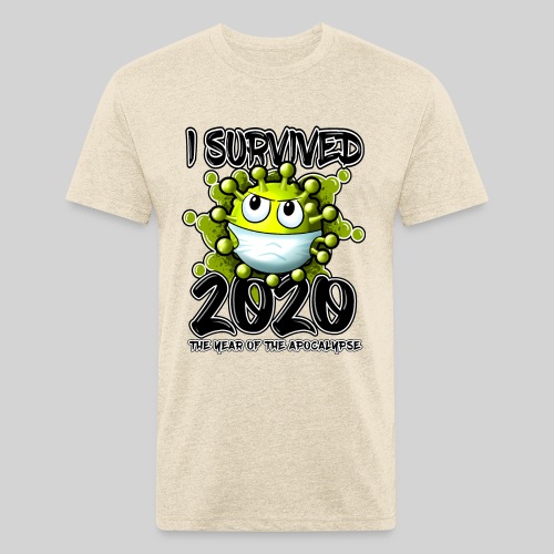 I Survived 2020 - Men’s Fitted Poly/Cotton T-Shirt
