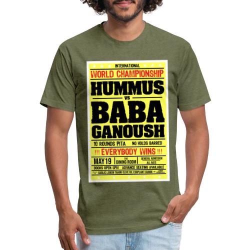 Hummus versus Baba Ganoush - Unisex Poly/Cotton T-Shirt