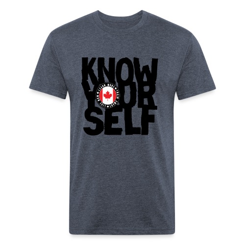know black - Men’s Fitted Poly/Cotton T-Shirt