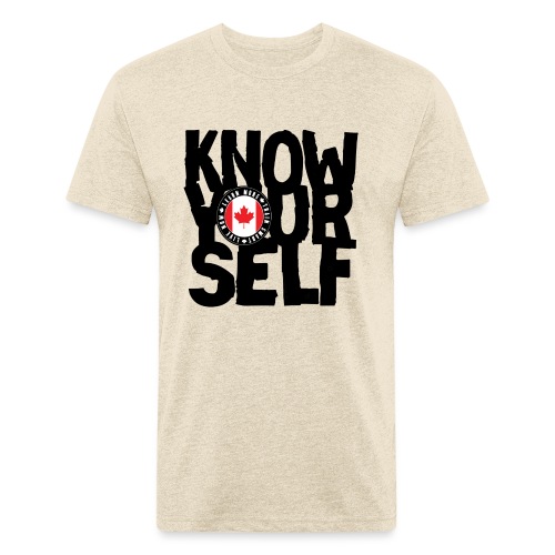 know black - Men’s Fitted Poly/Cotton T-Shirt