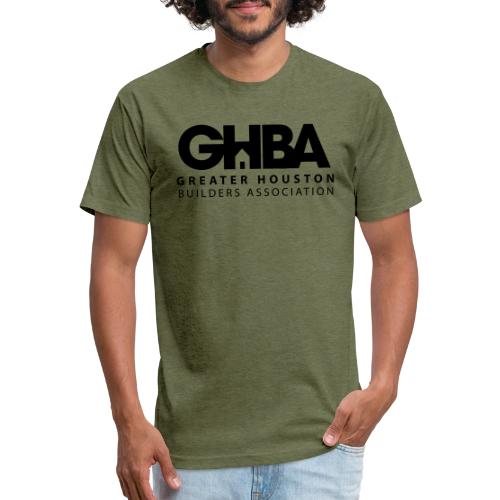 ghba logo black - Men’s Fitted Poly/Cotton T-Shirt