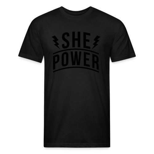 She Power - Men’s Fitted Poly/Cotton T-Shirt