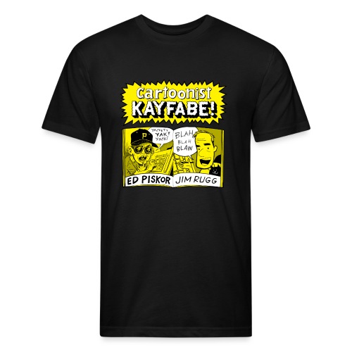 Cartoonist Kayfabe with Jim and Ed - Men’s Fitted Poly/Cotton T-Shirt