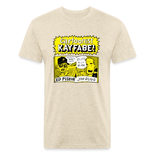Cartoonist Kayfabe with Jim and Ed - Men’s Fitted Poly/Cotton T-Shirt