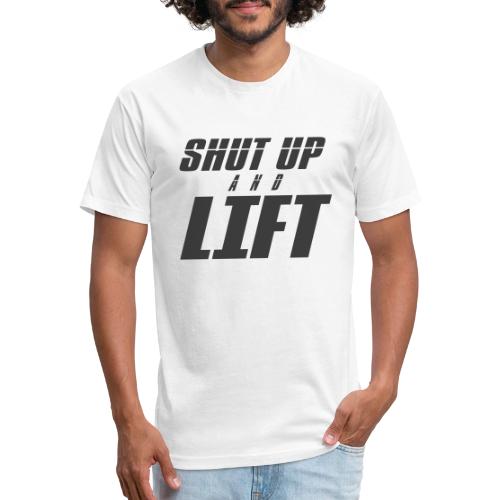 SHUT UP AND LIFT - Unisex Poly/Cotton T-Shirt