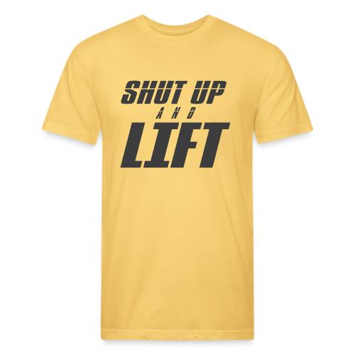 SHUT UP AND LIFT - Unisex Poly/Cotton T-Shirt