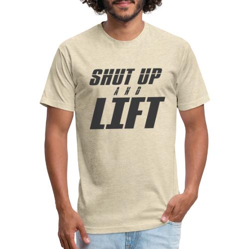 SHUT UP AND LIFT - Unisex Poly/Cotton T-Shirt