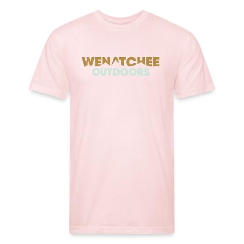 Wenatchee Outdoors Logo (light) - Men’s Fitted Poly/Cotton T-Shirt