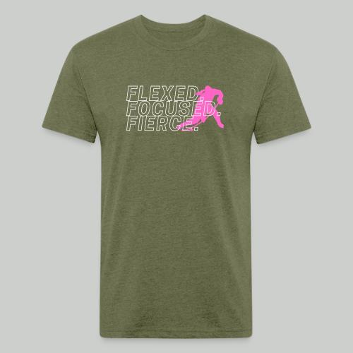FLEXED.FOCUED.FIERCE - Unisex Poly/Cotton T-Shirt