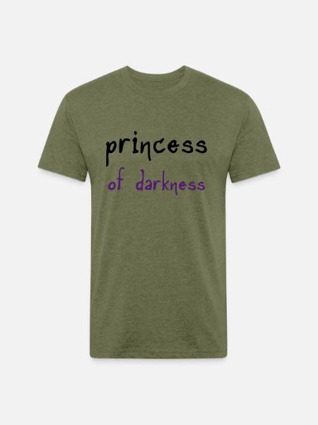 Princess of Darkness - Unisex Poly/Cotton T-Shirt - heather military green