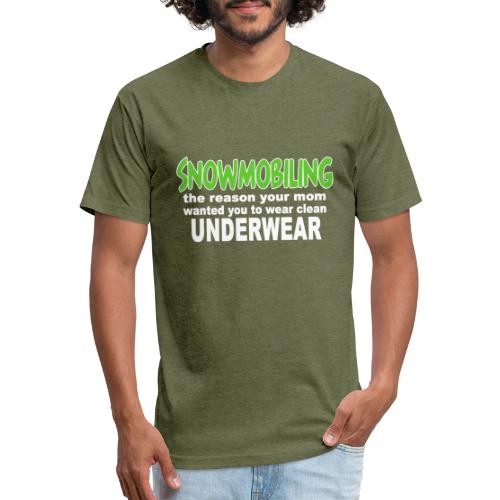 Snowmobiling Underwear - Men’s Fitted Poly/Cotton T-Shirt