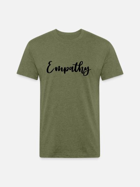 EMPATHY - Unisex Poly/Cotton T-Shirt - heather military green