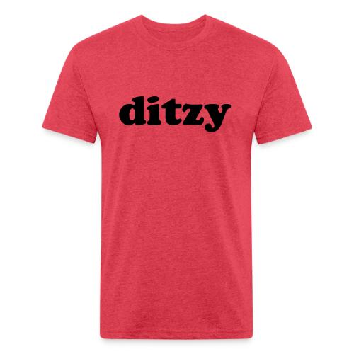 Funny Quotes - Ditzy - Men’s Fitted Poly/Cotton T-Shirt