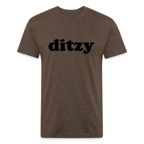 Funny Quotes - Ditzy - Men’s Fitted Poly/Cotton T-Shirt