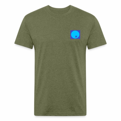 BLUE - Men’s Fitted Poly/Cotton T-Shirt