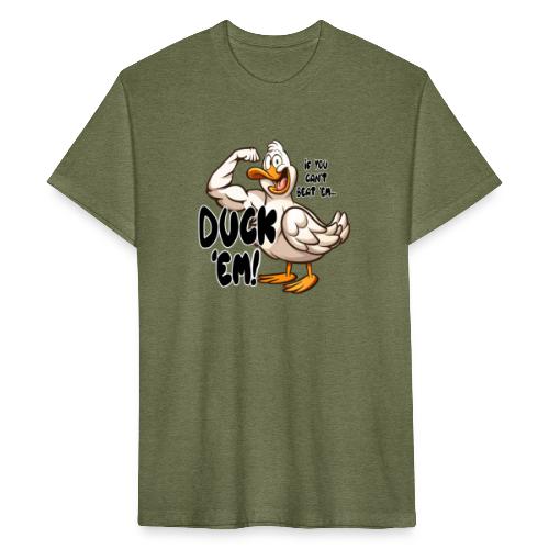 Quacker - Fitted Cotton/Poly T-Shirt by Next Level
