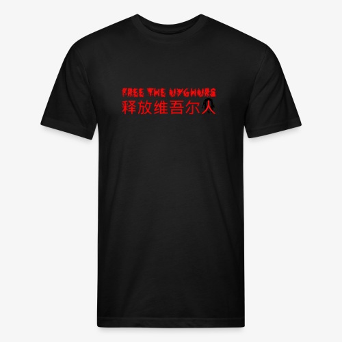 Free the Uyghurs - Men’s Fitted Poly/Cotton T-Shirt