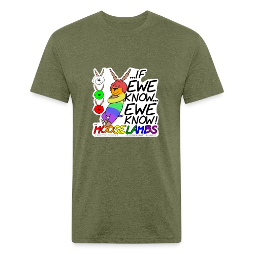 The MooseLambs: If Ewe Know... Ewe Know! - Men’s Fitted Poly/Cotton T-Shirt