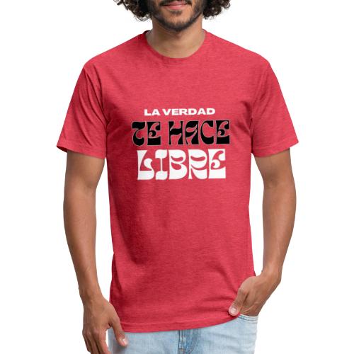 La Verdad te Hace Libre - Men’s Fitted Poly/Cotton T-Shirt