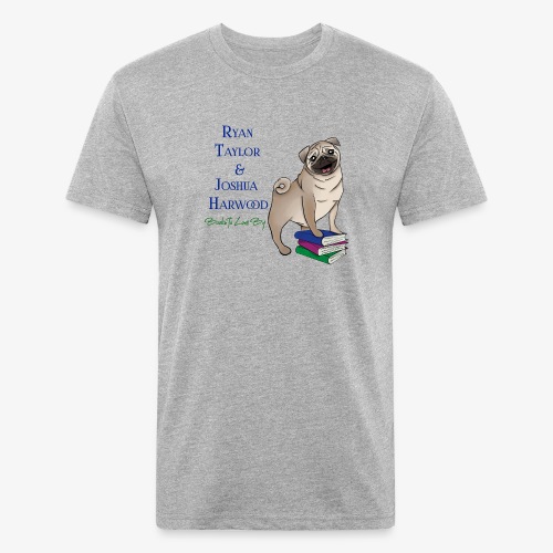 Books to Love By Author Logo - Men’s Fitted Poly/Cotton T-Shirt