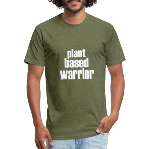 Plant Based Warrior - Men’s Fitted Poly/Cotton T-Shirt