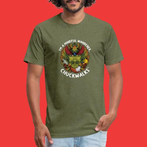 I'm A Mindful Wanderer (white text for dark items) - Unisex Poly/Cotton T-Shirt