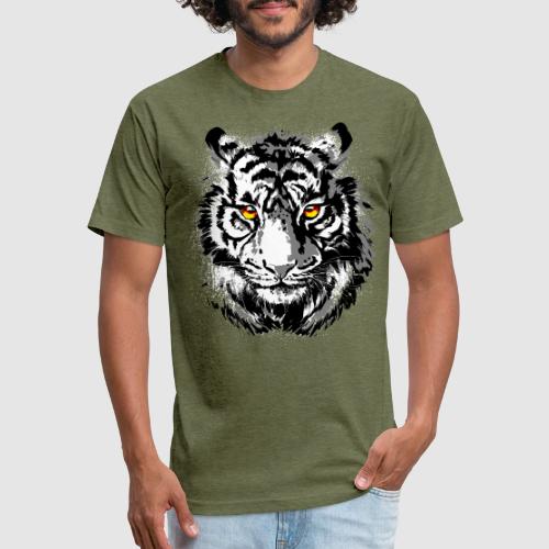 Tiger Head - Tiger Artwork - Wildlife Big Cats - Unisex Poly/Cotton T-Shirt