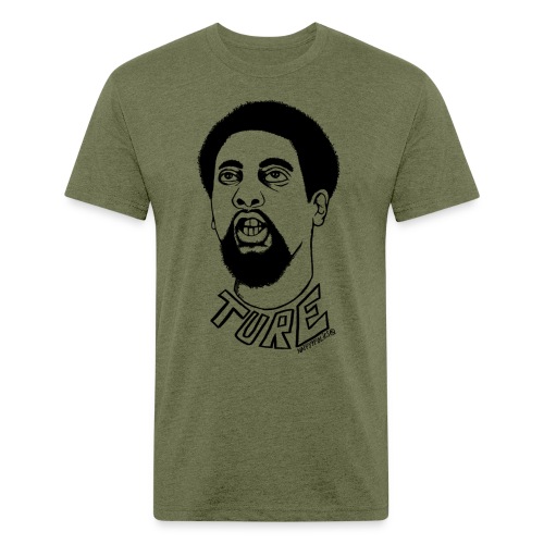 Ture Black Power by Nappy9folics - Men’s Fitted Poly/Cotton T-Shirt