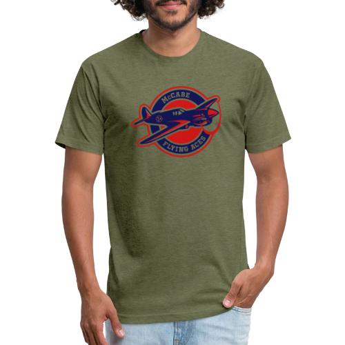 Navy & Red Flying Aces - Unisex Poly/Cotton T-Shirt